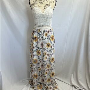 Sunflower cami maxi dress by Faded Rose large